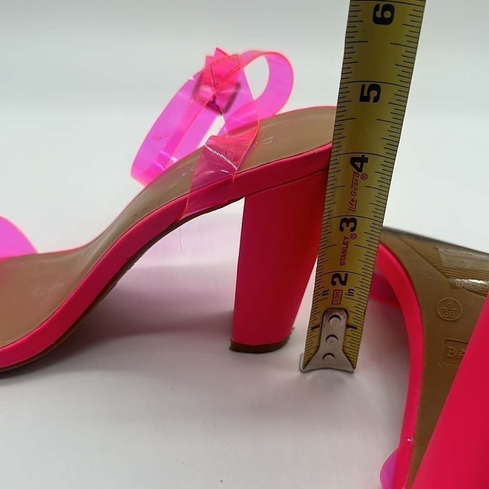 Bamboo Mania-41 One Band Heels Neon Pink Size 8 - Picture 14 of 14